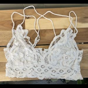 Free people white bralette small